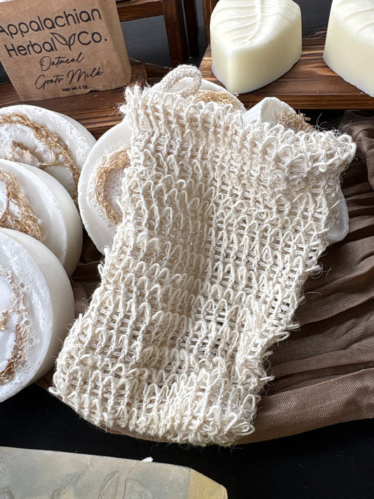 Linen and cotton Exfoliating bags